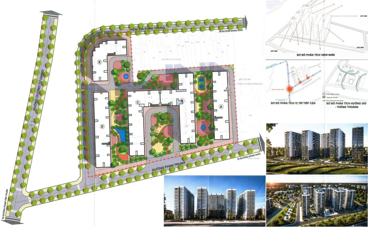 Công trình bối cảnh dự án căn hộ chung cư Bcons Tam Hiệp – Bcons Central Park thuộc thành phố Biên Hòa